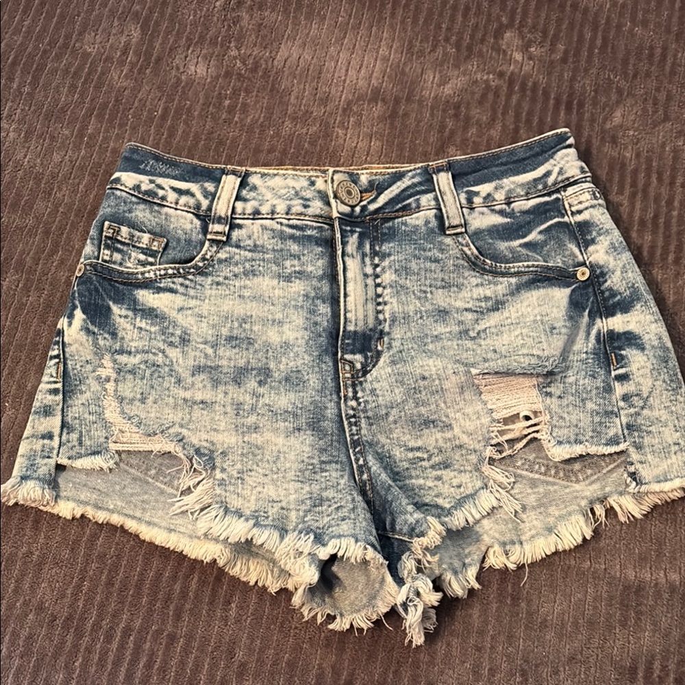 Distressed Denim Women's Shorts